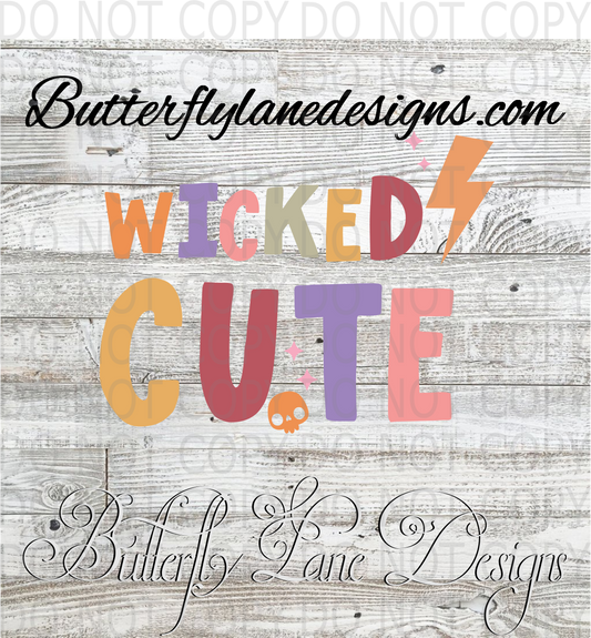 Wicked Cute :: Clear Decal :: VC Decal