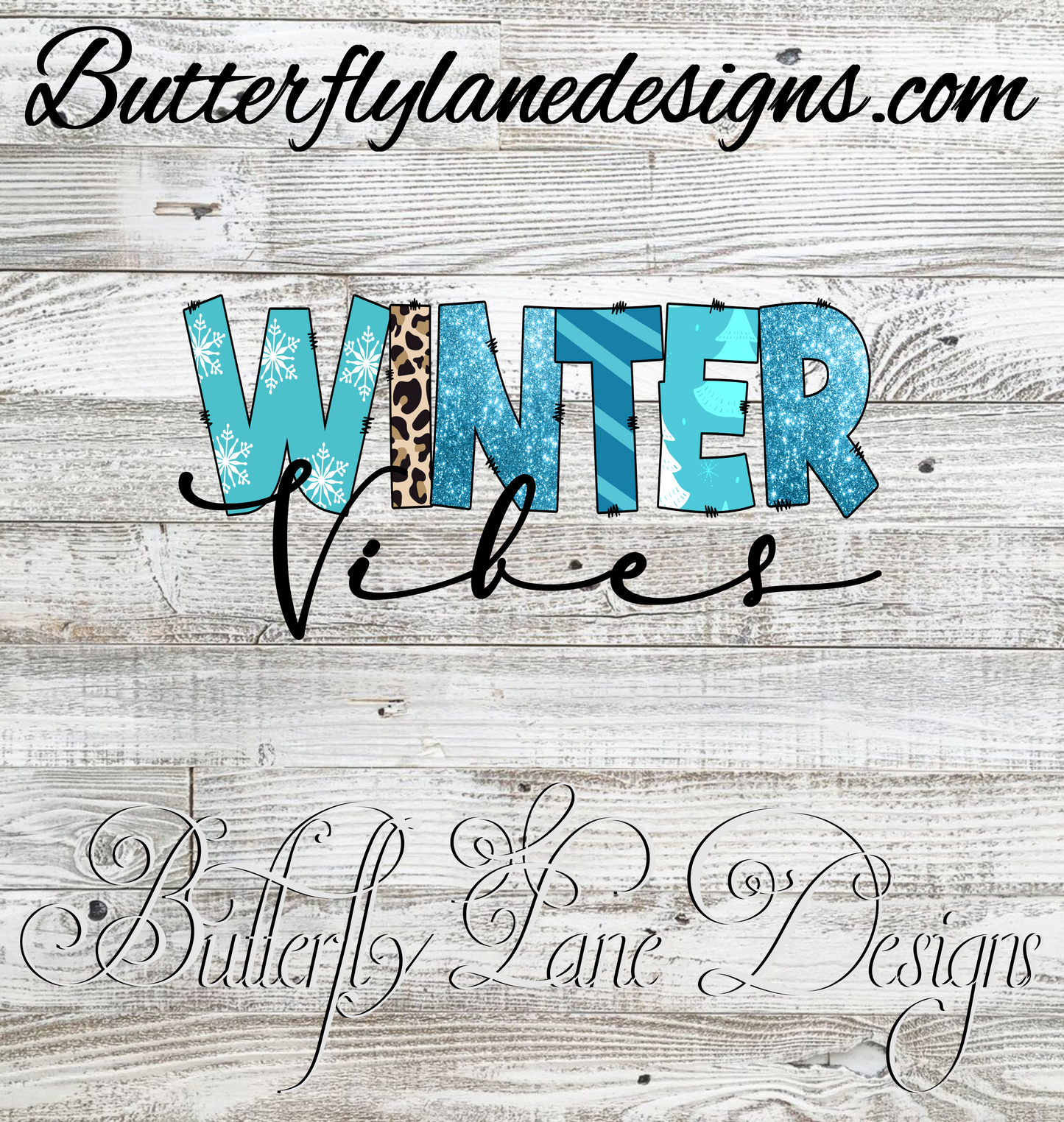 Winter Vibes-wonderland: Clear Decal :: VC Decal