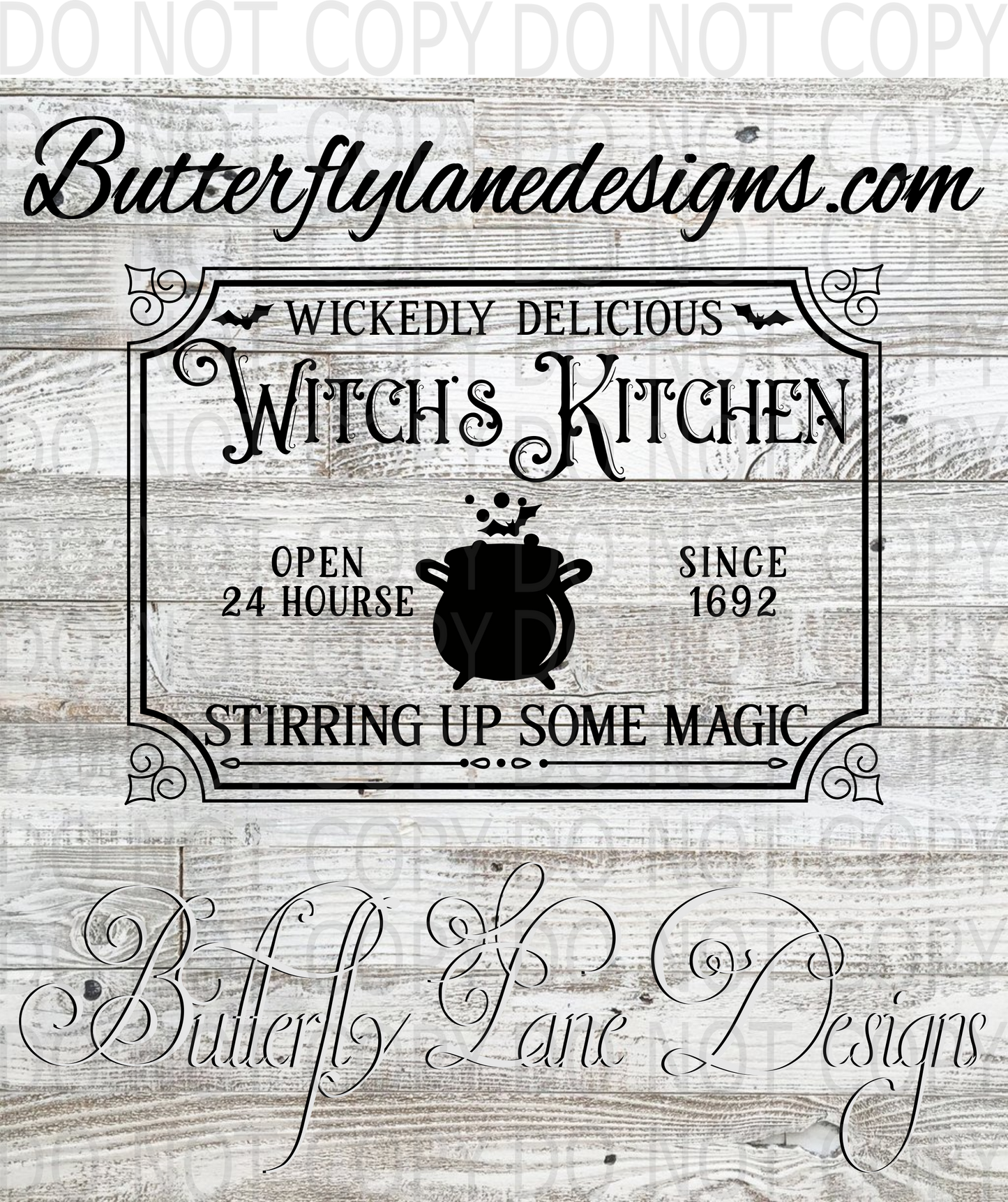 Witches Kitchen label-Clear Decal :: VC Decal