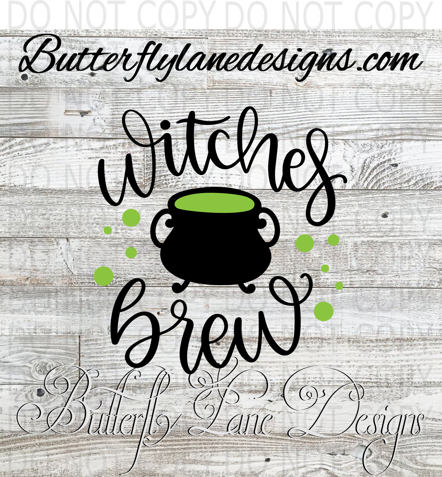 Witches brew with green bubbles :: Clear Decal :: VC Decal