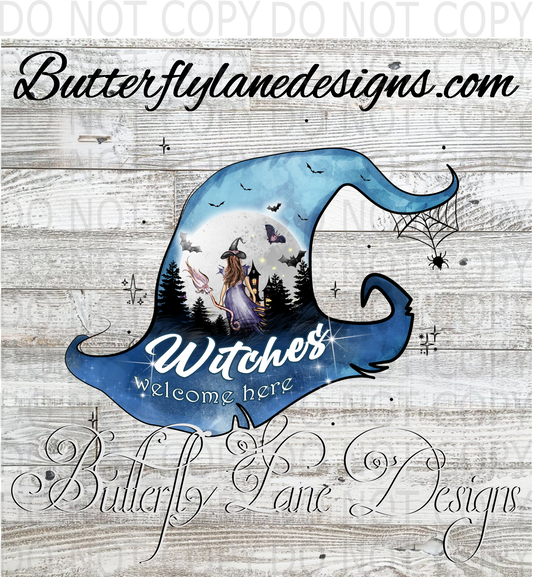 Witches welcome here :: Clear Decal :: VC Decal