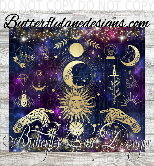 Witchy galaxy :: Tumbler wrap