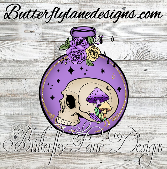 Witchy potion bottle :: Clear Decal :: VC Decal