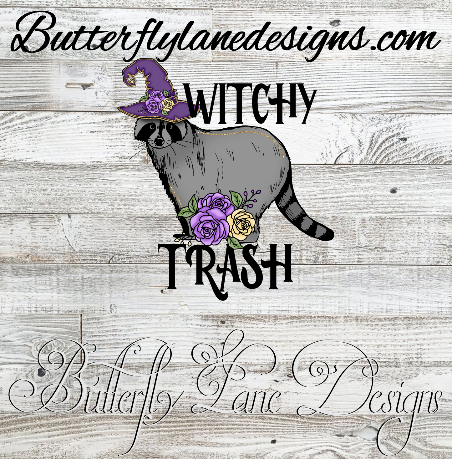 Witchy trash panda :: Clear Decal :: VC Decal