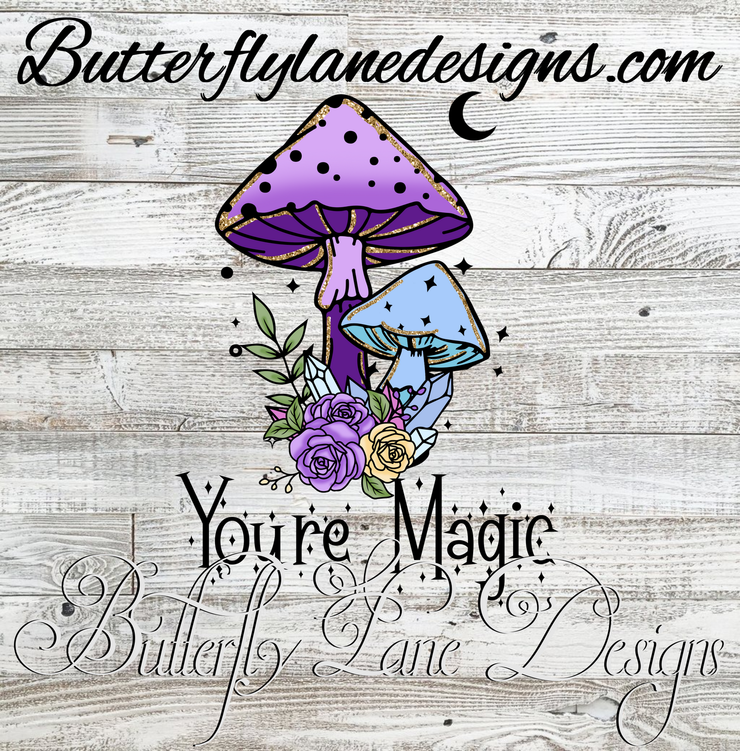 You're Magic-Mushrooms purple :: Clear Decal :: VC Decal