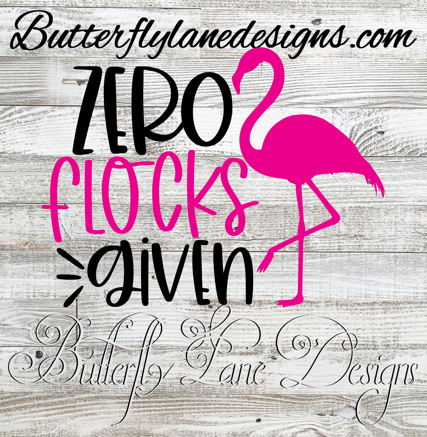 Zero Flocks Given :: Clear Decal