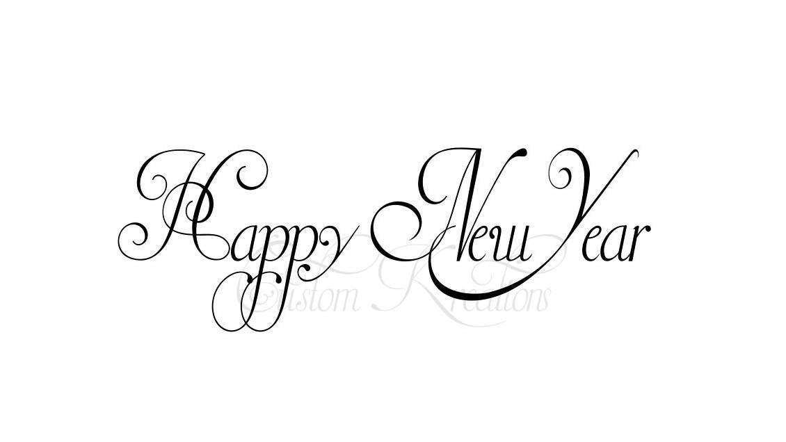 Happy New Year ;  SVG FILE ONLY