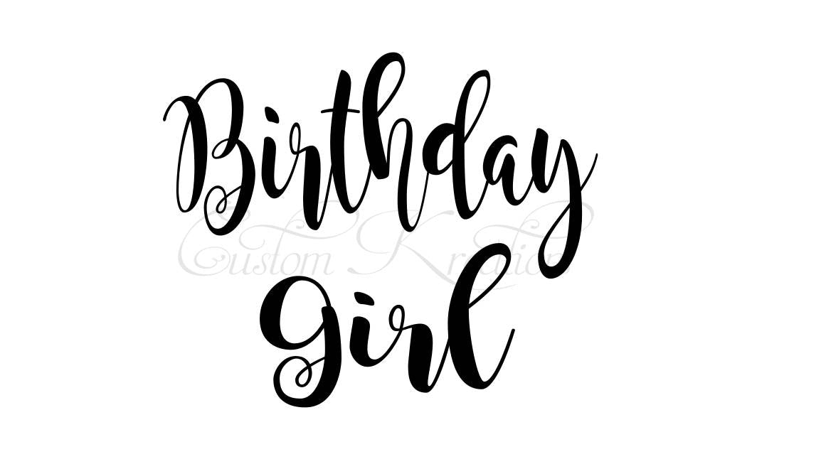 Birthday Girl SVG File