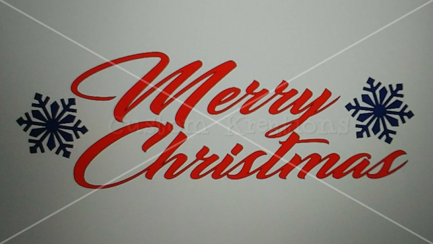 Merry Christmas Snowflake SVG File