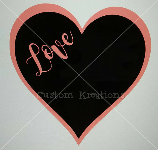 Double Heart Love  SVG File