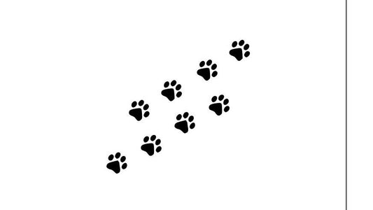 Animal Paw Print Trail;  SVG FILE ONLY