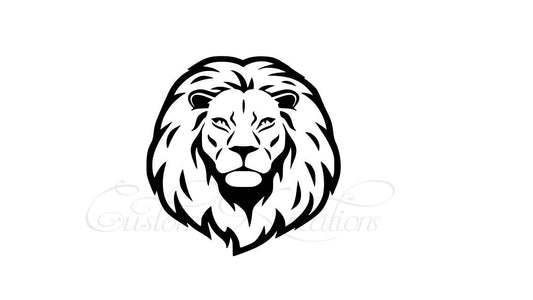 Lion Head_ Easy Cut  SVG File