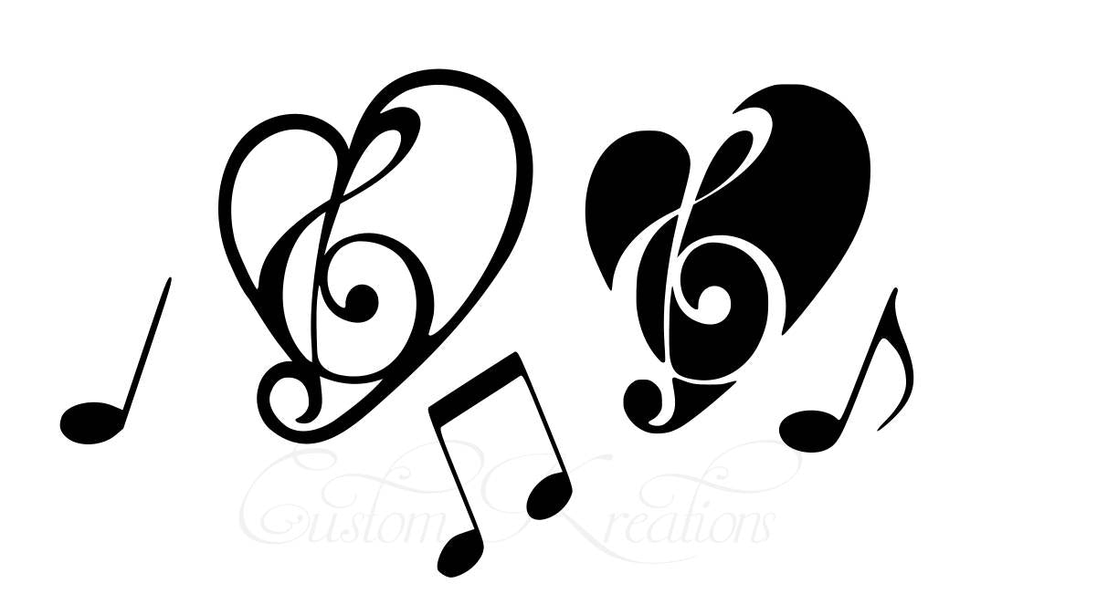 Music_Heart_Notes   SVG File