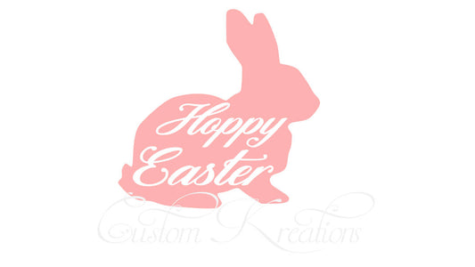 Hoppy Easter Bunny CU  SVG File