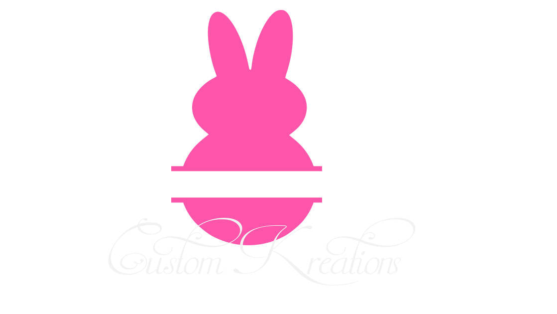 Split Easter Peep  SVG File