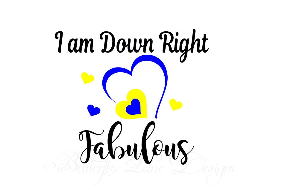 Down Syndrome Awareness_ Fabulous  SVG File