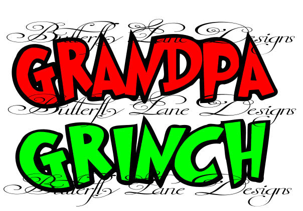 Grandpa Grinch   SVG FILE ONLY