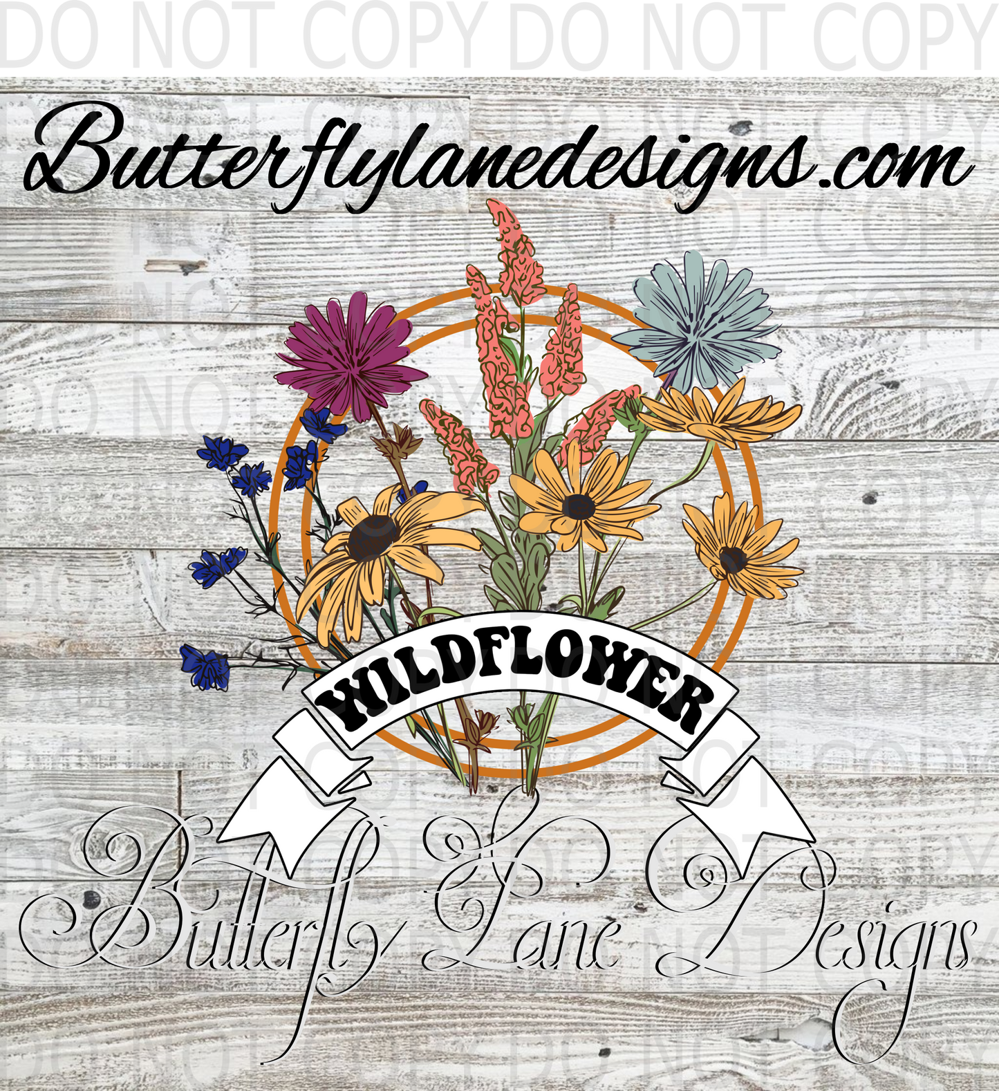 Wild flower-vintage :: Clear Decal :: VC Decal