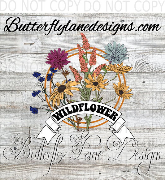 Wild flower-vintage :: Clear Decal :: VC Decal